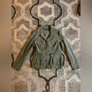 Eddie Bauer Corduroy Olive Green Jacket, Size M